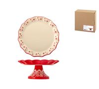 H&h Rouge Alzata, in stoneware/gres, 20xh9.5cm