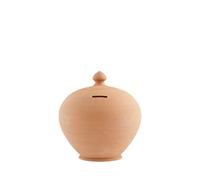 Salvadanaio tondo in terracotta cm 15