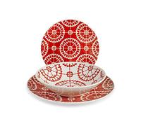 H&H Servizio Tavola 18 Pezzi Salvador in Stoare Decorato - 1538100