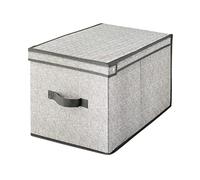 H&H Scatola Armadio in Polipropilene Grigio 31x48x30cm