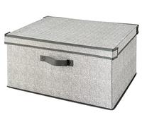 H&H Scatola Armadio in Polipropilene Grigio 50x40x25cm