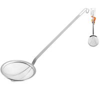 H&h Schiumarola Rete Inox Manico Lungo 18