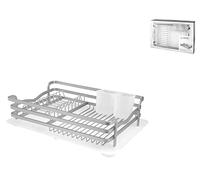 H&h scolapiatti alluminio con portaposate e set antigoccia