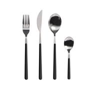 H&H Servizio 24 posate da tavola Nova in acciaio inox con manico in plastica