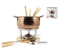 H&H Servizio Fonduta Inox 18 Pezzi Rose
