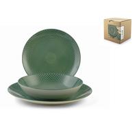H&h servizio tavola 18 pezzi aurora verde