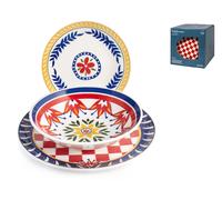 H&H Servizio Piatti, 18 Pezzi Dolce Vita, in Stoare, Decorato, Colori Assortiti - 1547400