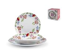 H&H, servizio tavola coupe Nuveau, 18 pezzi, in pocellana, decorato, lavabile in lavastoviglie