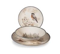 2x H&H Servizi 18 pezzi tavola Symphony in stoneware decorato