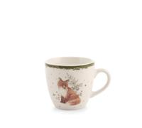 H&H Set 18 Tazze da Caffè in New Bone China - Decoro Autunno, 100 ml - Servizio Elegante, Ideale per Espresso e Caffè Ristretto, Decori Assortiti