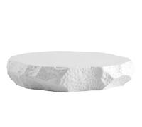 H&H Set 2 Alzate Roccia Skin in Porcellana Bianca - Diametro 23 cm - Lavabili in Lavastoviglie e Utilizzabili in Microonde - Eleganti e Resistenti