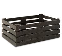 H&h Set 2 Cestini Simplybox 22x14x9 Cm Nero Guardaroba