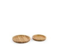 H&h set 2 piatti bamboo tondi