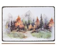 H&H Set 2 Tovagliette in Sughero Decoro Bosco 43x28 cm - Naturali, Resistenti e Antiscivolo, Ideali per Tavola, Cucina e Uso Quotidiano