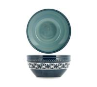 H&h set 4 piatti in stoneware minorca fondo cm15