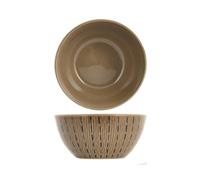 H&H Set 4 Piatti In Stoneware Tahiti Fondo Cm15