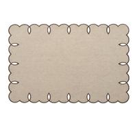 H&H Set 4 Tovagliette Colazione 45x30 cm in Cotone e Lino Ecrù | Eleganti e Naturali | Per Tavola Rustica o Moderna | Lavaggio a Mano Consigliato | No Asciugatrice