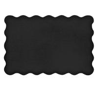 H&H Set 4 Tovagliette Colazione 45x30 cm in Cotone e Lino Nero | Eleganti e Resistenti | Per Tavola Moderna o Minimal | Lavaggio a Mano Consigliato | No Asciugatrice