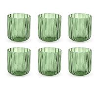 H&h set 6 bicchieri margaret verde cl34