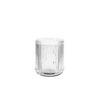 H&H, Set 6 Bicchieri, collezione Venus, in vetro, rigato, trasparente, lavabili in lavastoviglie, 40 cl