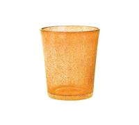 H&H Set 6 Bicchieri Giada in Vetro Arancio Chiaro 32 cl - Bicchieri Colorati da Acqua o Bibita - Design Elegante - Lavabili in Lavastoviglie - Per Uso Quotidiano o Tavola Estiva