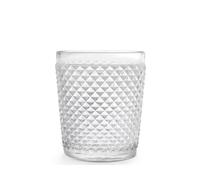H&H Set 6 Bicchieri in Vetro diamantato cc320