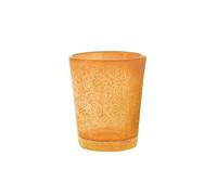 H&H Set 6 Bicchieri Liquore Giada in Vetro Arancio Chiaro - Cl 5 - Eleganti, Compatti e Lavabili in Lavastoviglie - Per Liquori e Distillati