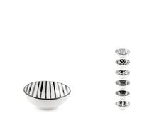 H&H Set 6 ciotoline Mirage con decori assortiti cm. 7,5