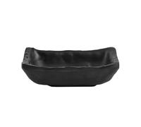 6 coppette in melamina effetto ardesia colore nero cm 7x9x3h