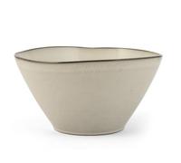 H&H Set 6 Coppe Antibes in Stoneware Ø 23 cm - Colori Assortiti Blu, Beige, Grigio - Lavabili in Lavastoviglie - Utilizzabili in Microonde - Perfette per Insalate, Zuppe e Piatti Unici