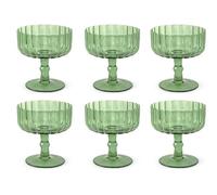 H&h set 6 coppe margaret verde cl37
