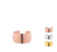 H&H Set 6 Legatovaglioli in Metallo Tondi Colori Oro, Silver e Rame