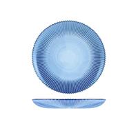 H&H Set 6 Piatti Fondi Groove - Ø21 cm - Piatti in Porcellana Colorati Eleganti e Resistenti - Ideali per Zuppe, Minestre e Primi Piatti - Lavabili in Lavastoviglie e Microonde