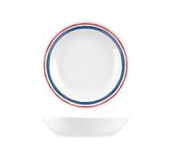 H&H-Set 6 Piatti Fondi, linea Nautica, ø 20 cm, in stoneware, lavabili in lavastoviglie