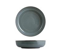 H&H Set 6 Piatti Fondi Pearl - Ø19 cm - Piatti in Porcellana Azzurri Eleganti e Resistenti - Ideali per Zuppe, Minestre e Primi Piatti - Lavabili in Lavastoviglie e Microonde