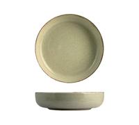 H&H Set 6 Piatti Fondi Pearl Cm 19 Verde