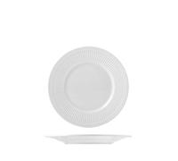 H&H Set 6 Piatti Frutta Dorique - Ø19 cm - Piatti in Porcellana Eleganti e Resistenti - Ideali per Frutta, Dessert e Antipasti - Lavabili in Lavastoviglie e Microonde