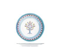 H&H Set 6 Piatti Frutta Gipsy Ø22 cm - Piatti in Melamina Decorata, Resistenti e Leggeri, Lavabili in Lavastoviglie, Max 70°C - Ideali per Frutta, Dolci, Antipasti e Uso Quotidiano