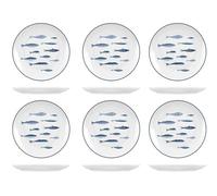 H&h set 6 piatti frutta atlantic cm20