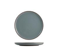 H&H Set 6 Piatti Frutta Pearl Cm 19 Azzurro