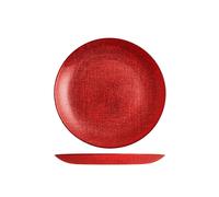 H&H Set 6 Piatti Frutta Regent Rosso Glitter Cm21,5