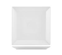 H&h set 6 piatti in stoneware osaka bianco piano 24x24