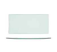 H&H Set 6 Piatti in Vetro Satinato, 33x16cm