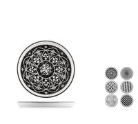 H&H Set 6 piatti Mirage con decori assortiti cm. 15,5