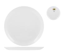 H&H Set 6 Piatti Piani Premiere, in Vetro Opale, Bianco, 27cm - bianco vetro 4913727