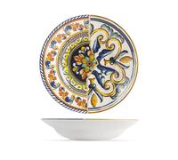 H&H Set 6 Piatti Pasta In Stoneware Decorato Positano Cm 29,5
