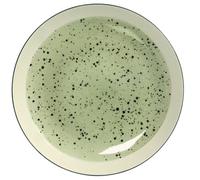 6 Piatti in stoneware/gres Mimosa Verde Piani 26,5 H&H