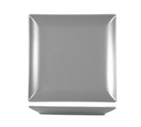 H&H Set 6 Piatti Piani Boston Osaka In Stoneware Grigio Cm 24X24