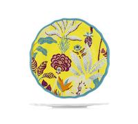 H&H, Set 6 Piatti Piani in Melamina Decorata - Collezione Blossom | Ø 26 cm | Design Floreale con Bordo Colorato | Resistenti, Leggeri, Perfetti per Esterno, Campeggio, Giardino, Terrazzo, Camper