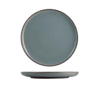 H&H Set 6 Piatti Piani Pearl Cm 27 Azzurro